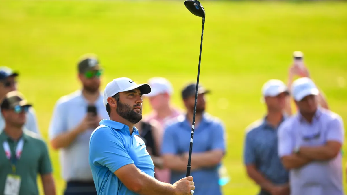 Scottie Scheffler at the FedEx St. Jude Championship