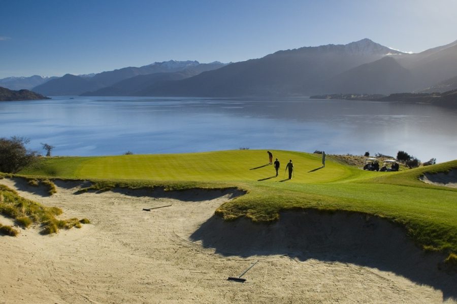 Jack's Point mountain backdrop