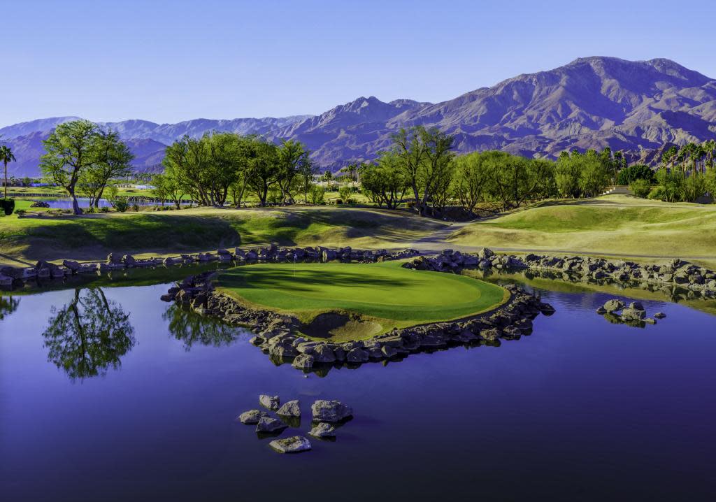 PGA West desert mountain backdrop